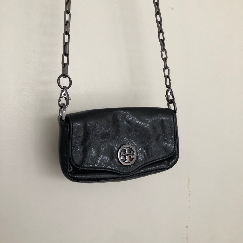 Mini Tory Burch Black Clutch Crossbody Bag